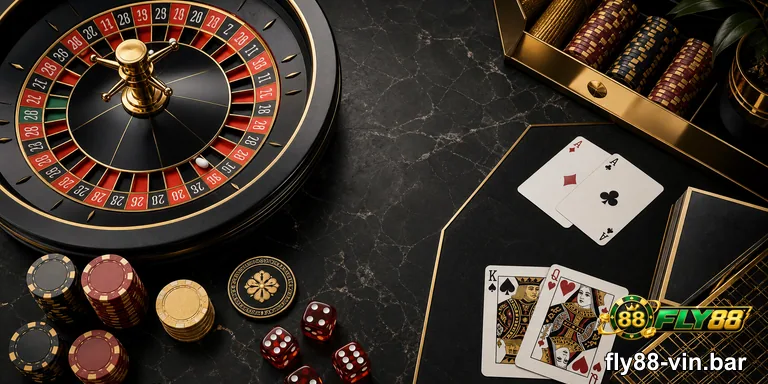 Roulette FLY88 là trò chơi casino phổ biến